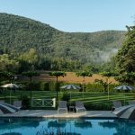 Swimming Pool with view of fields