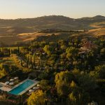 Aerial pool view