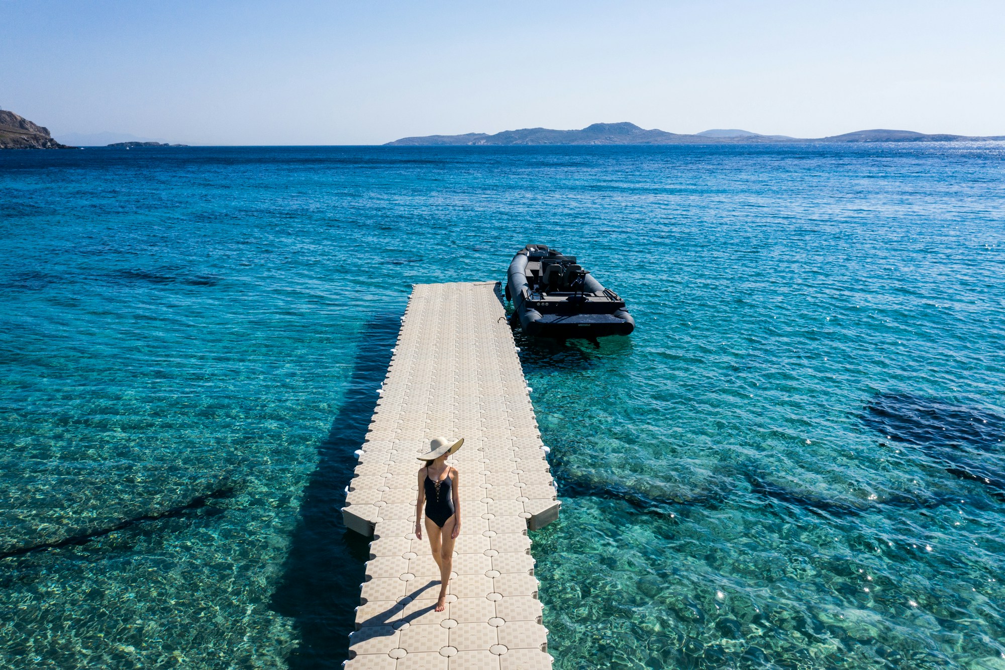 Agios Ioannis Bay and Delos Island View