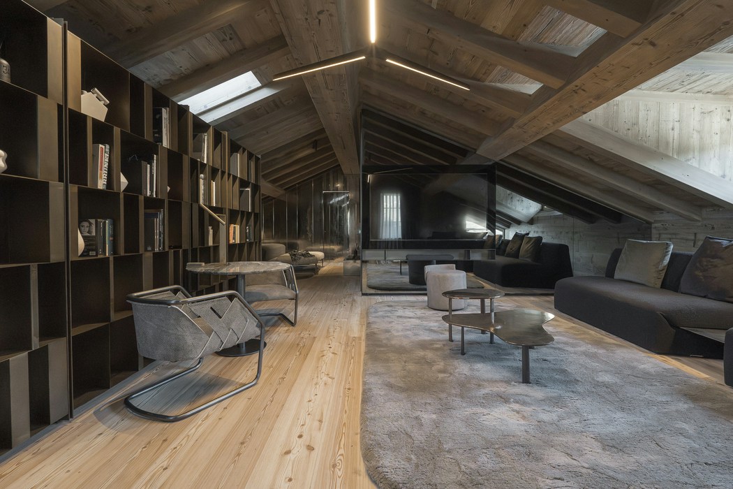 Penthouse with Dolomites View by HENGE - Living Area