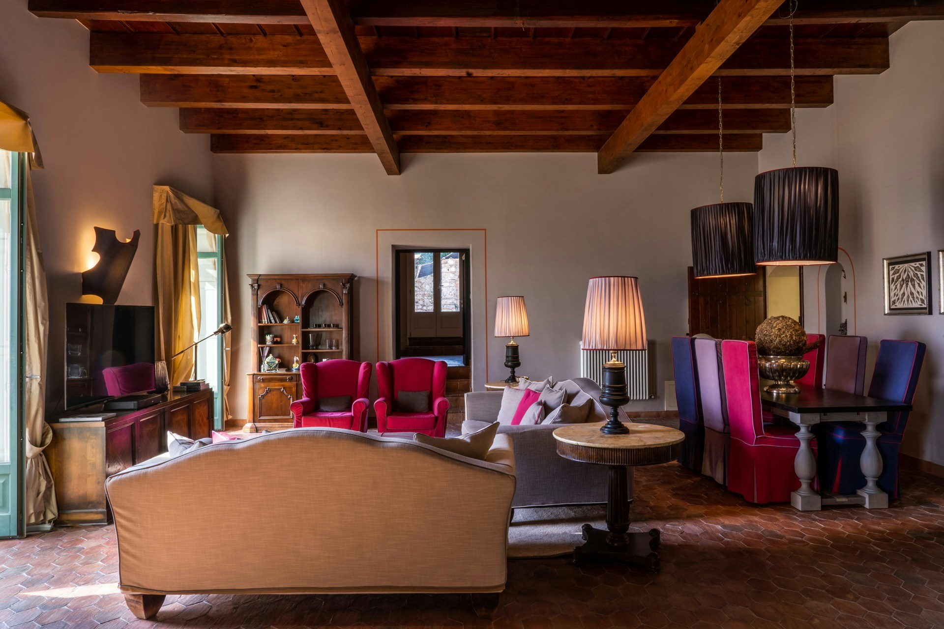 Teatro Greco Historic House - Living Area