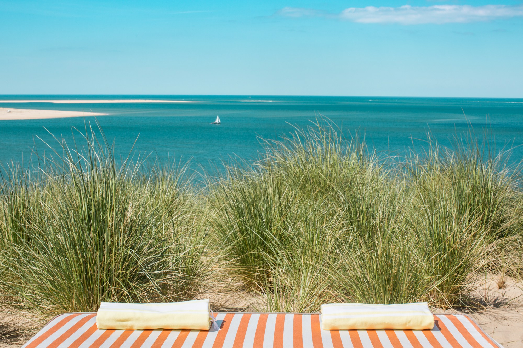 Sunbeds with Ocean View