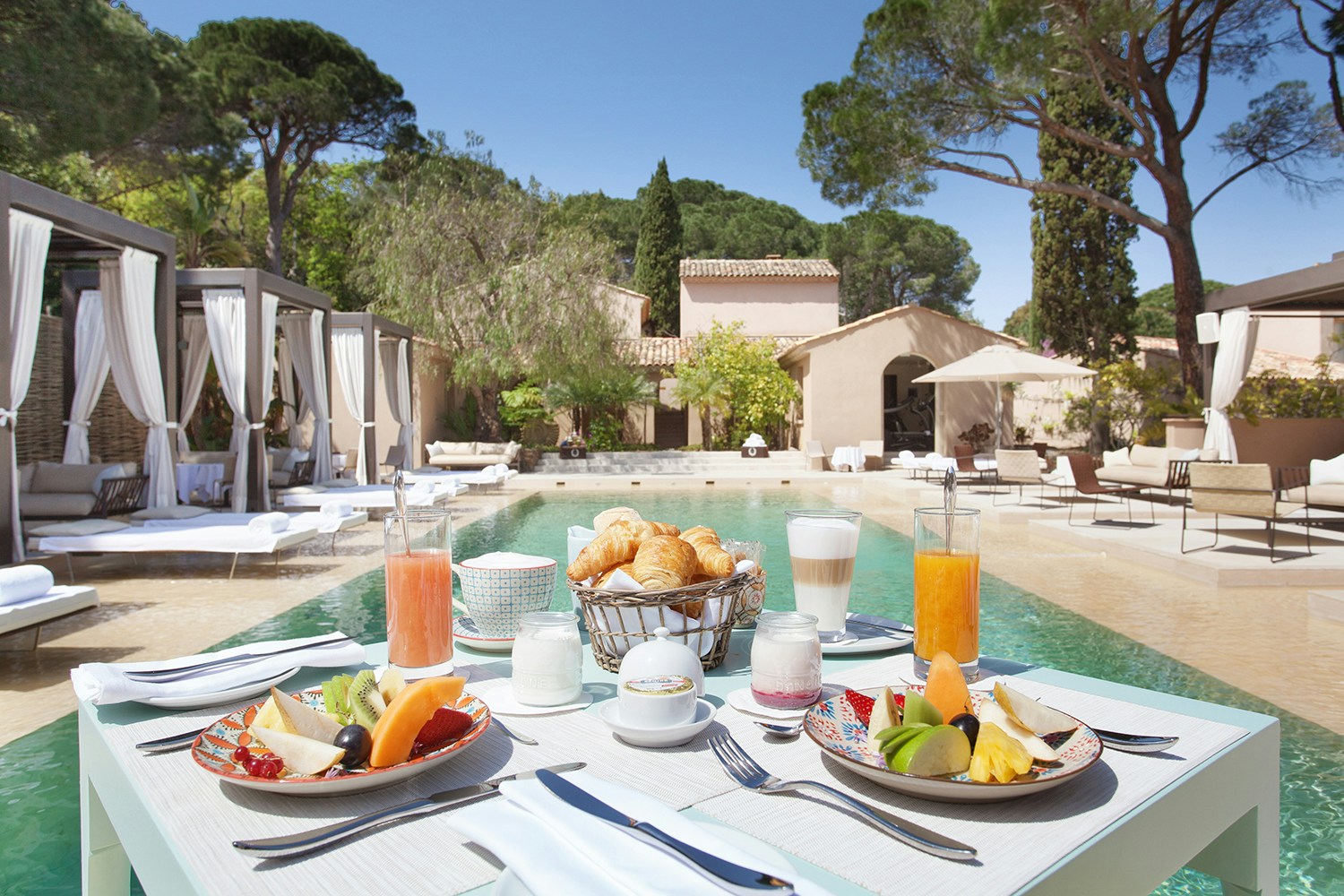 Poolside Breakfast