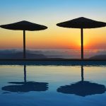 Swimming Pool with Sunset View