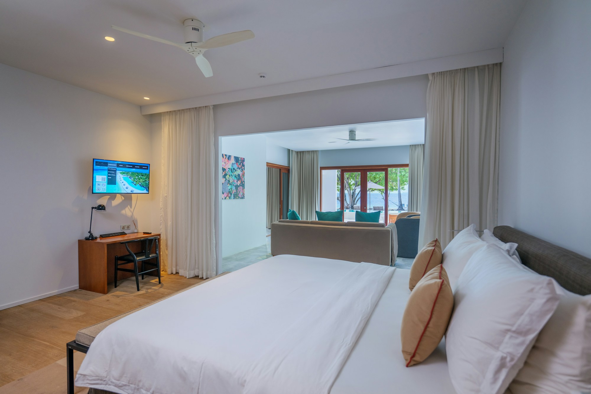 Two Bedroom Beach Pool Villa - Bedroom