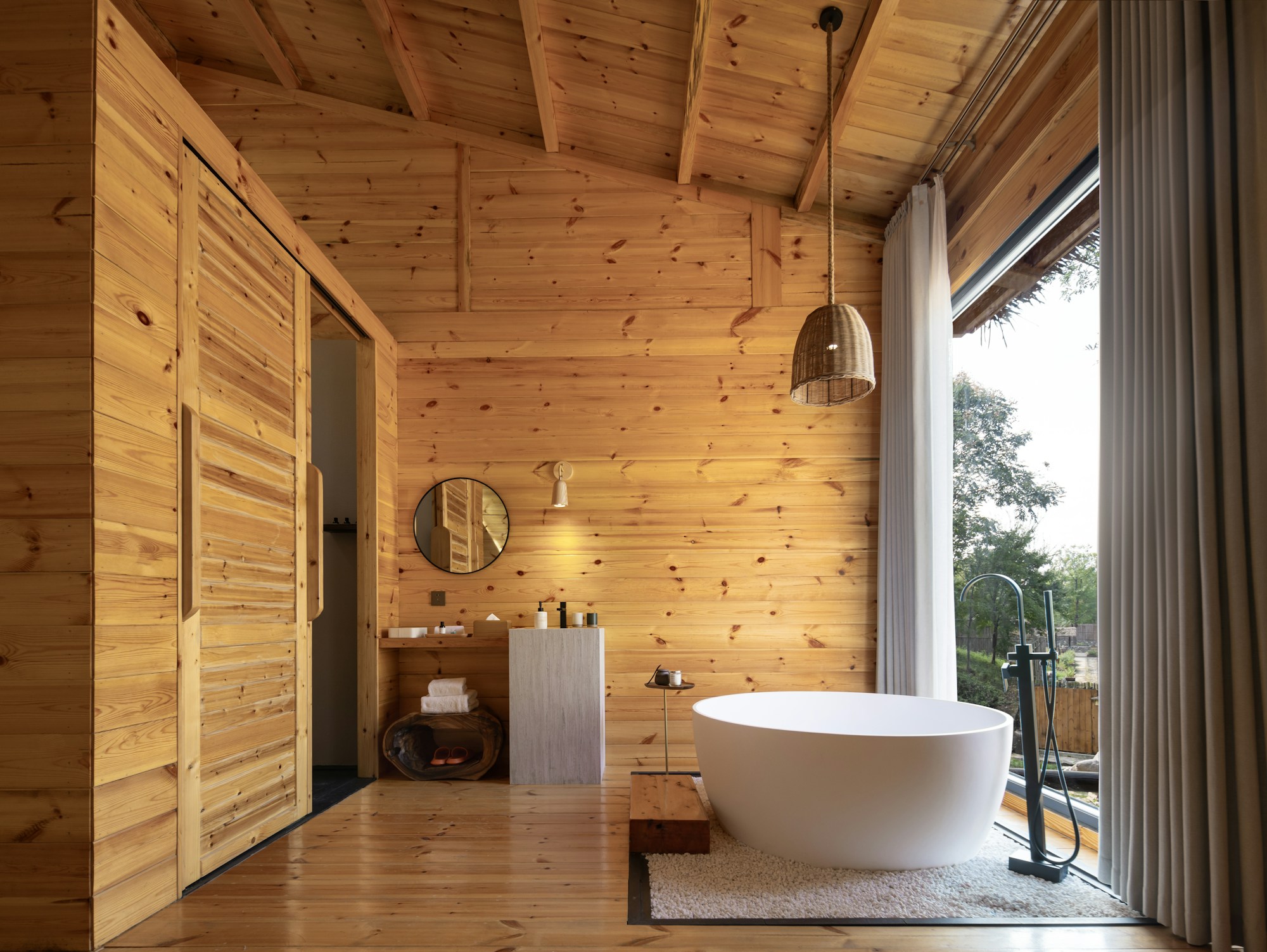 Garden View Log Cabin Suite