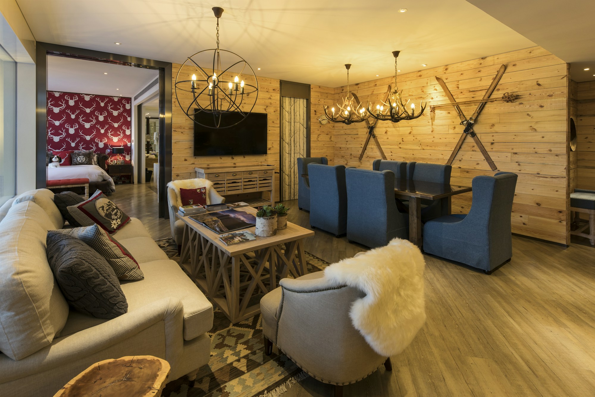 Swiss Chalet Dining Area