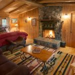 Ranch House West Cabin - Bedroom & Living Area
