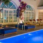 Pool View Area by Night