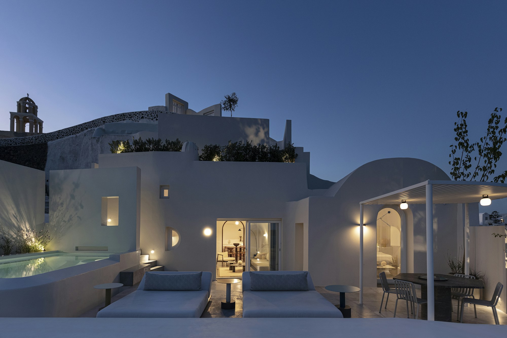 Two Bedroom Pool Villa with Caldera Sea View - Exterior