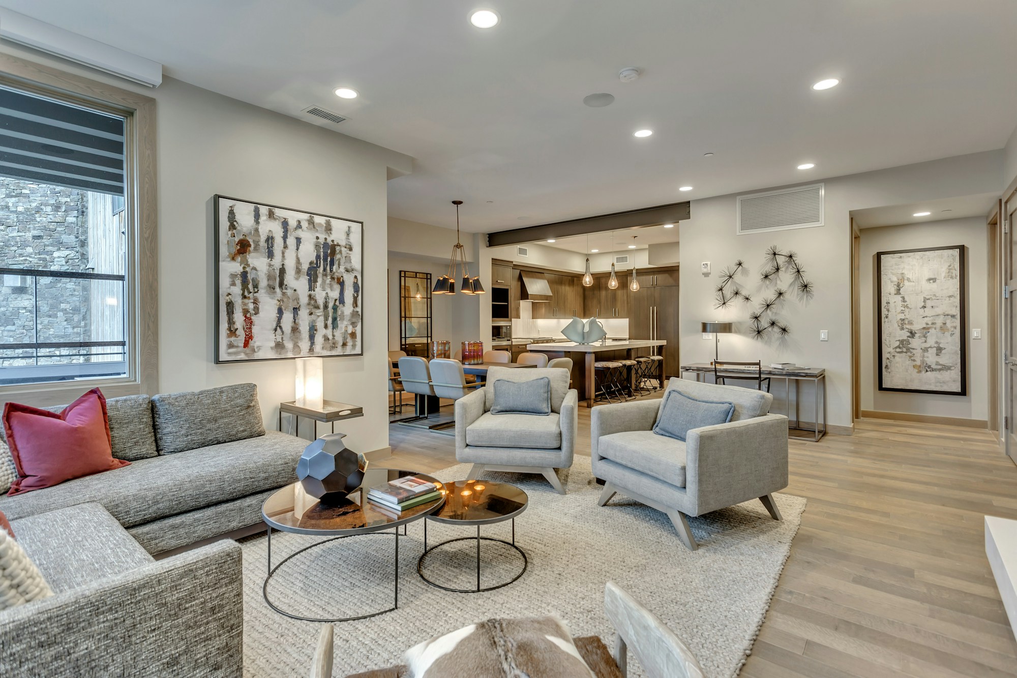 Premium Three Bedroom Suite with Two Twins - Living Area