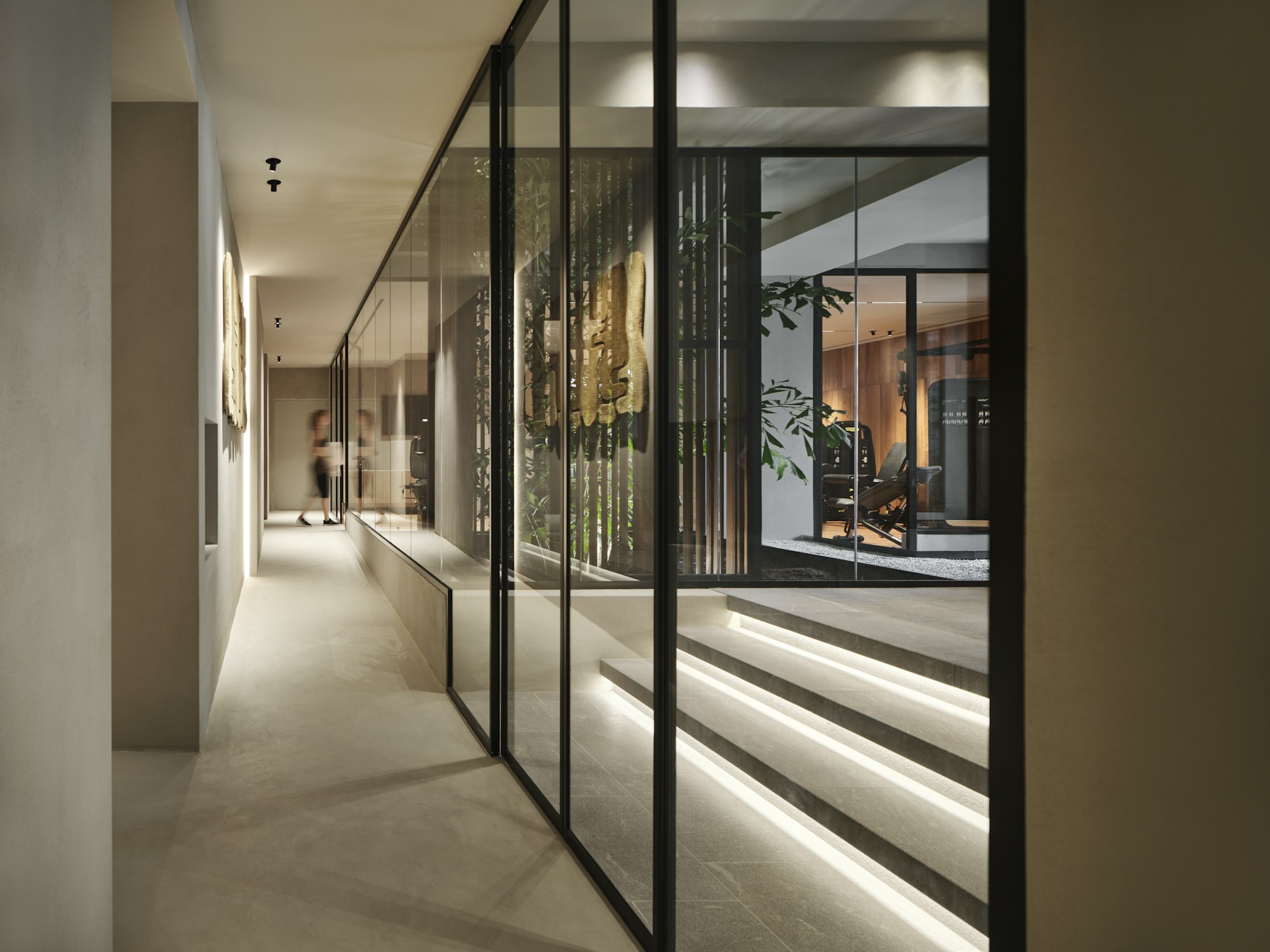 Spa and Gym Entrance