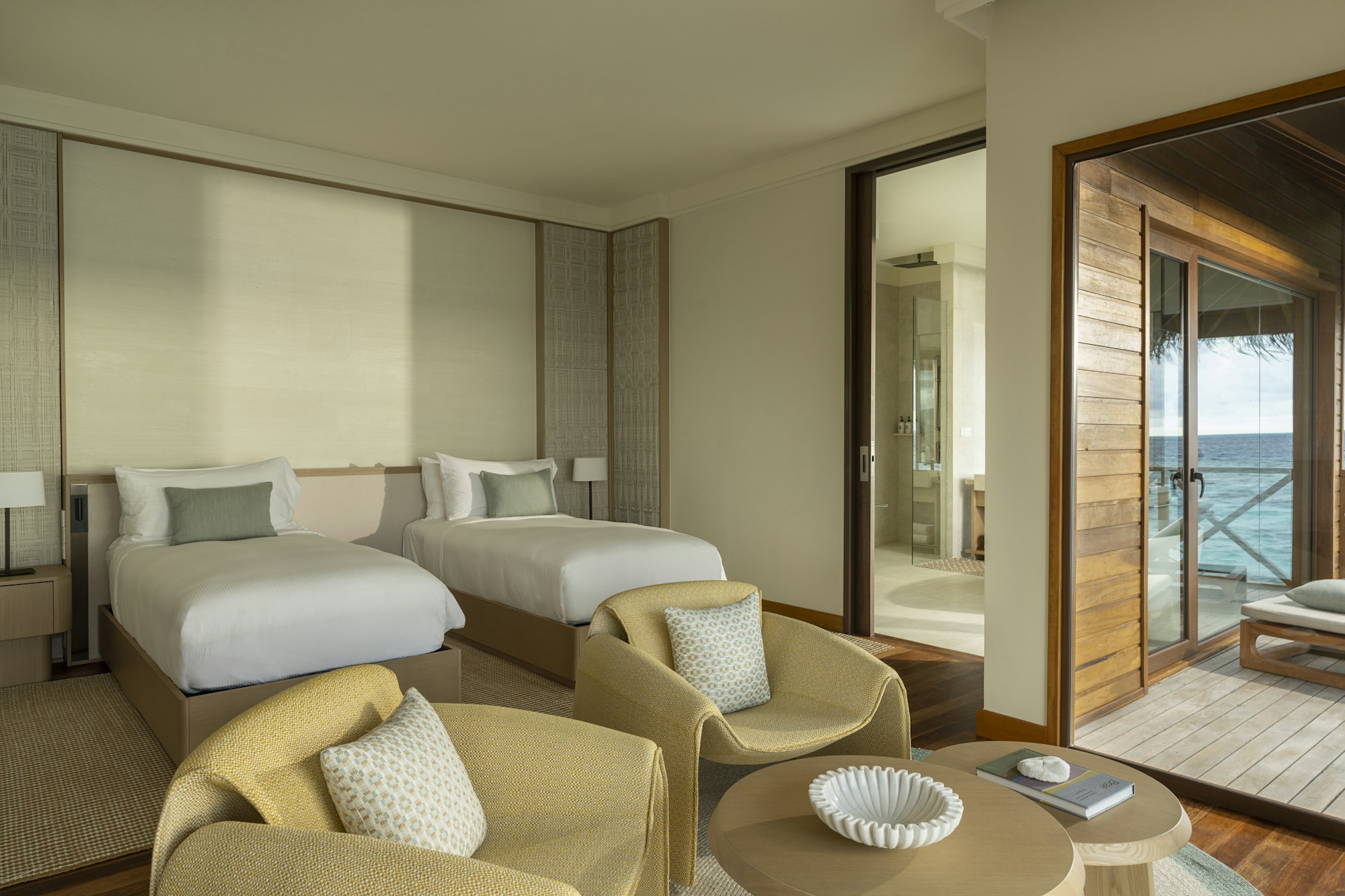 Two Bedroom Ocean Pavilion with Indoor-Outdoor Pool - Bedroom