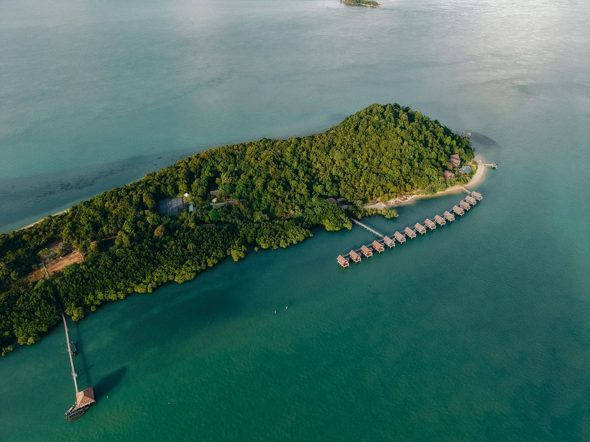 Telunas Private Island - Aerial