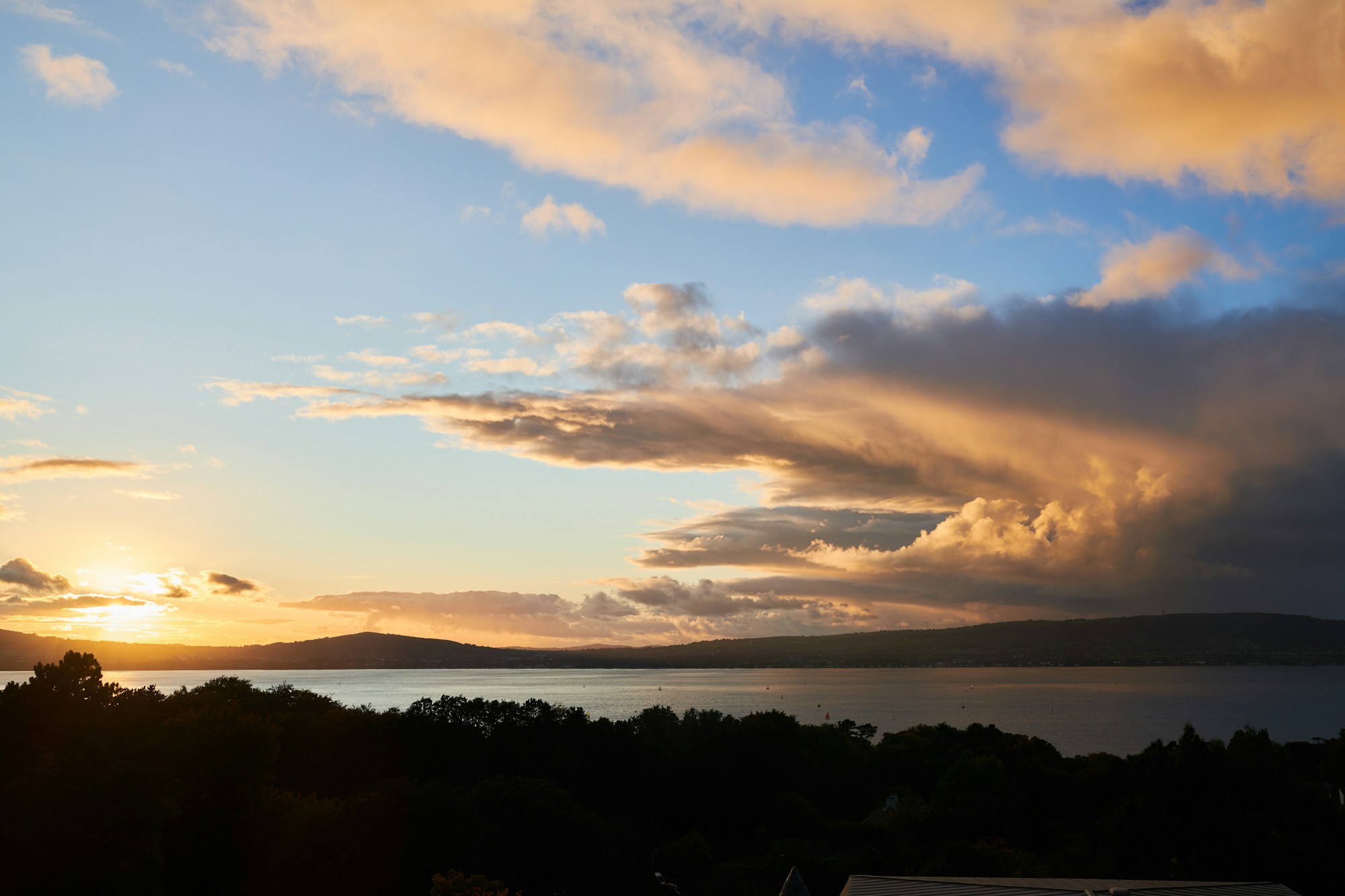 Sunset across the lough