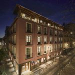 Hotel Facade By Night