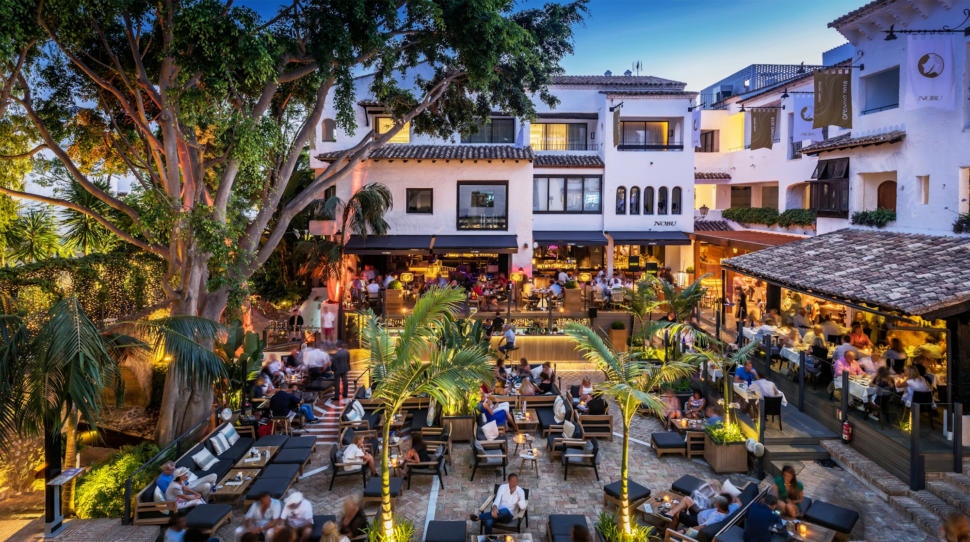 La Plaza by night