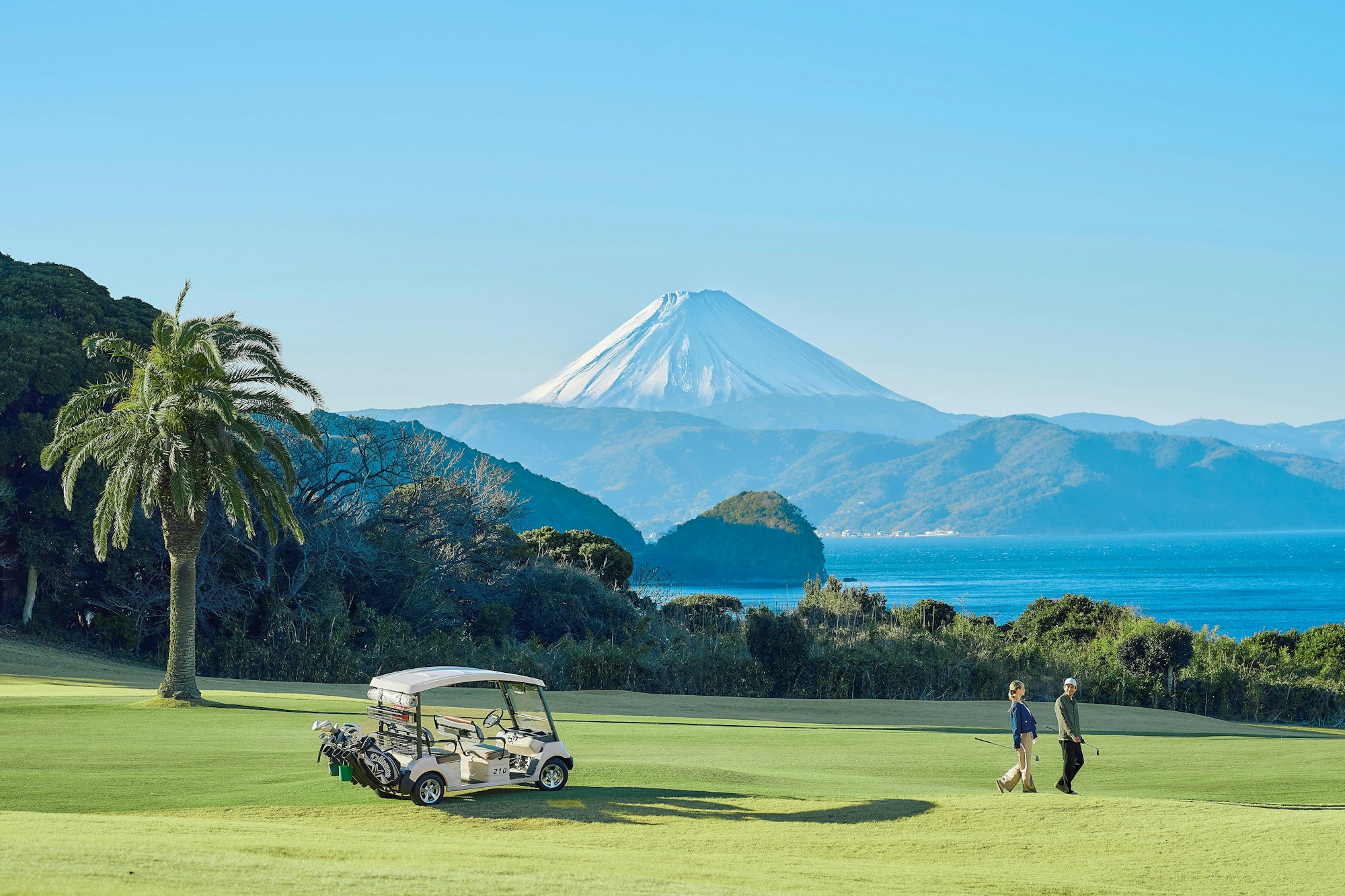 Golf Course with View of Mount Fuji