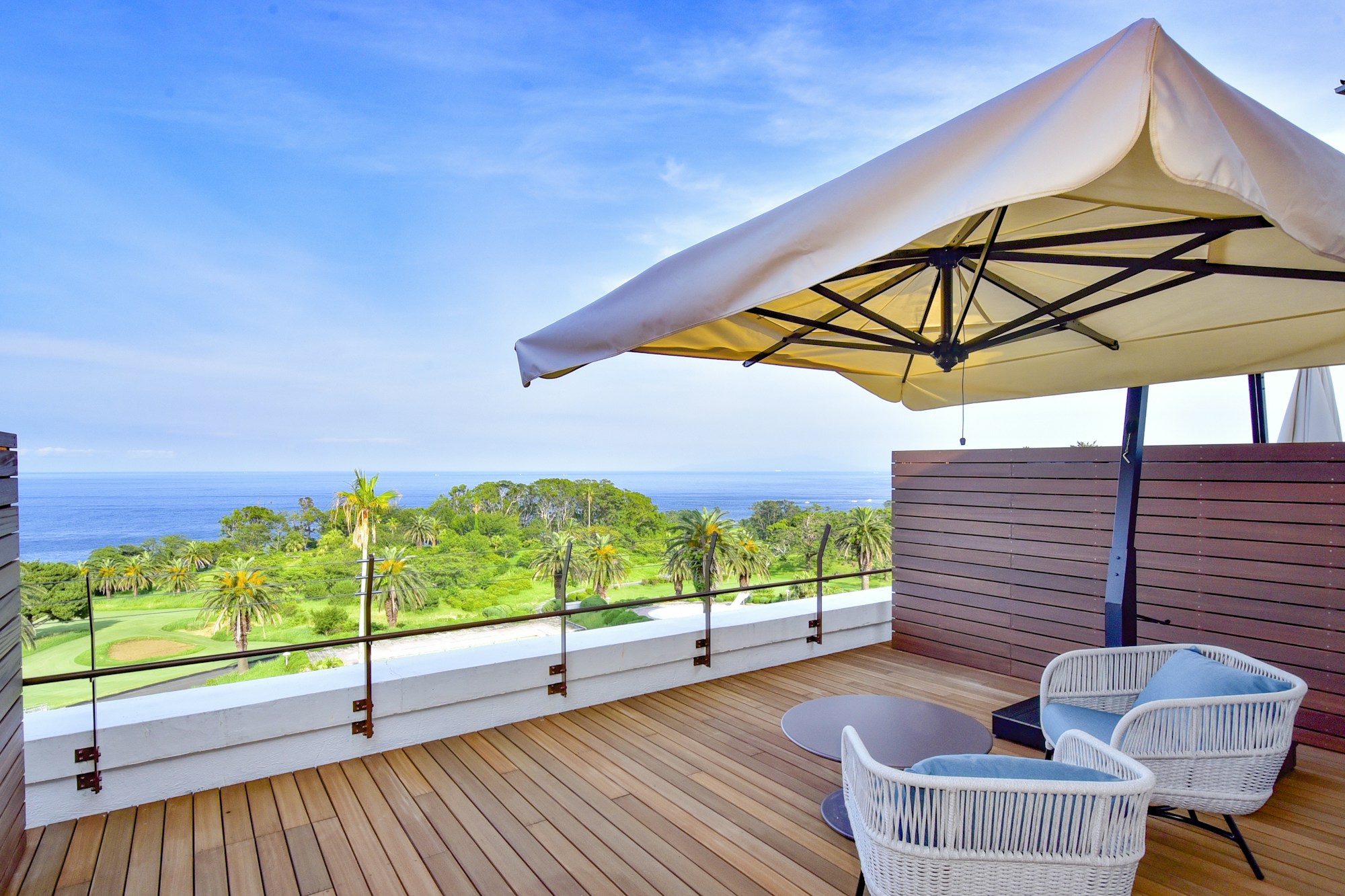 Main Building Ocean View Premium Twin - Terrace