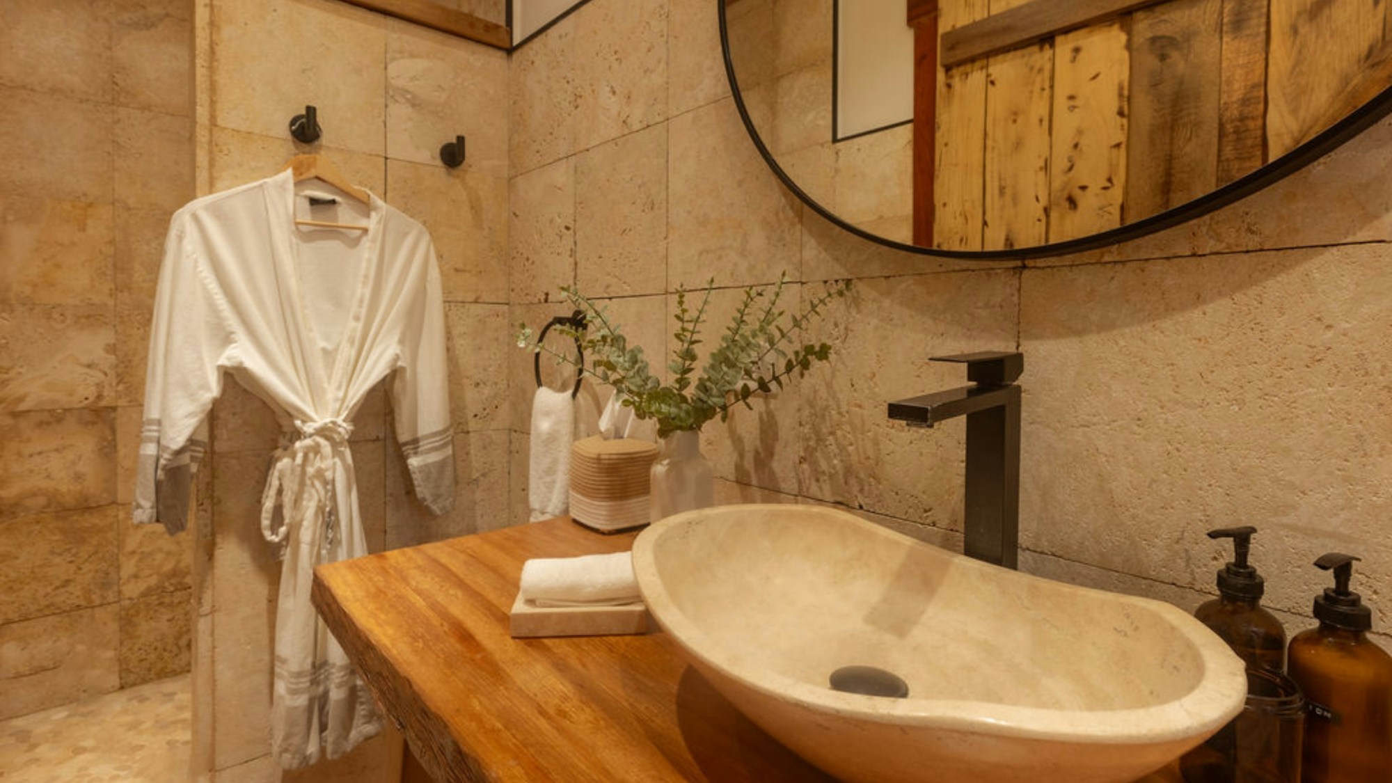 Casa Antigua Oceanview Cabaña - Bathroom