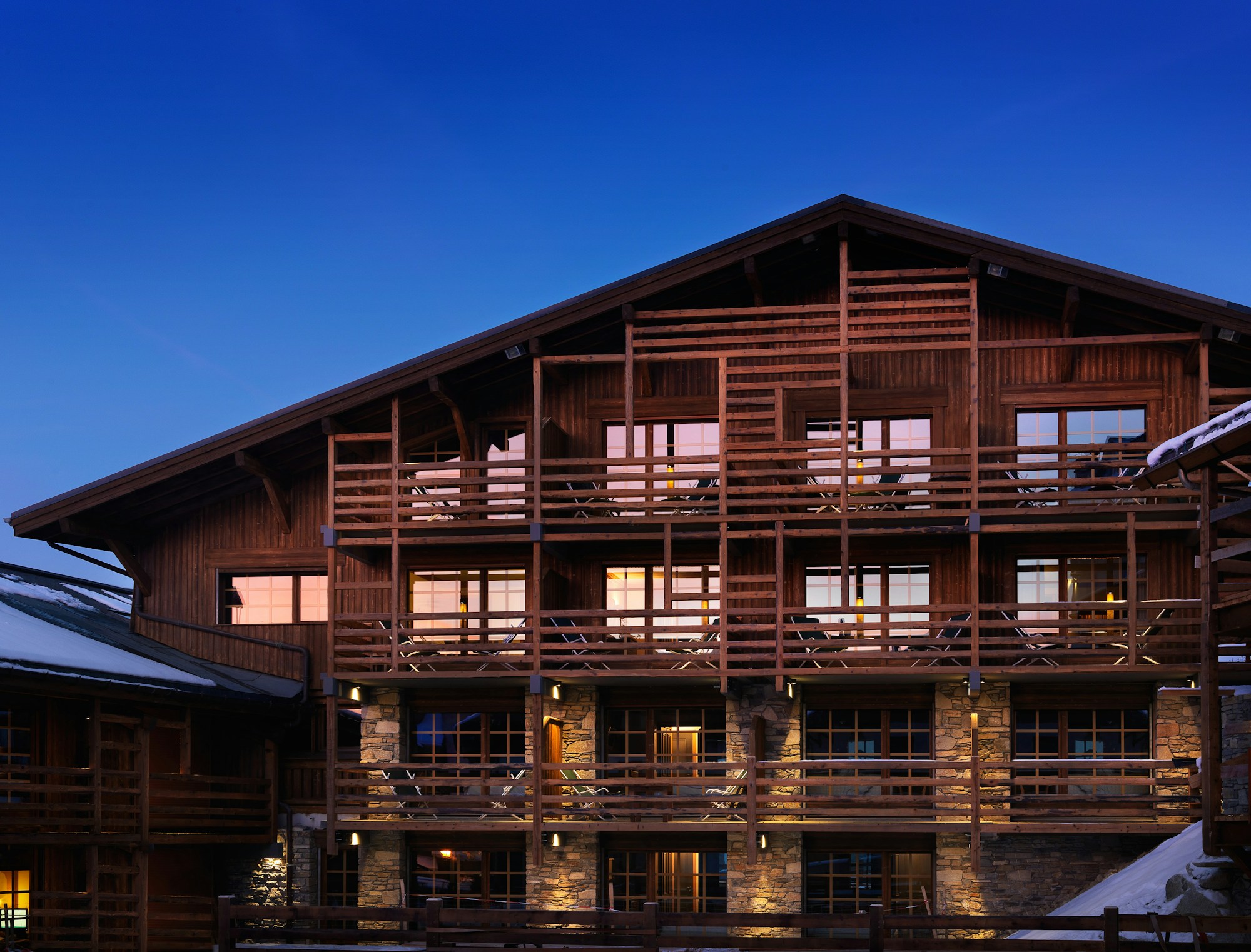 Hotel's Facade by Night
