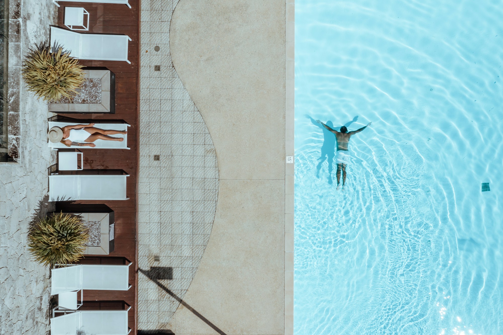 Aerial Pool View