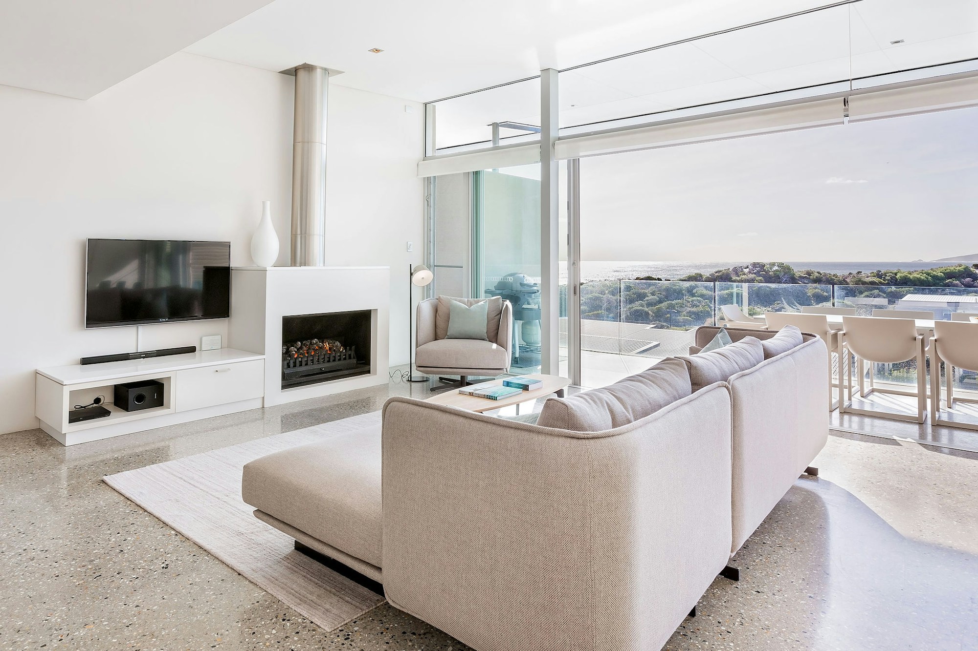 3 Bedroom Ocean View Villa - Living Area