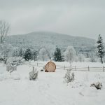 Evergreen Sauna Winter