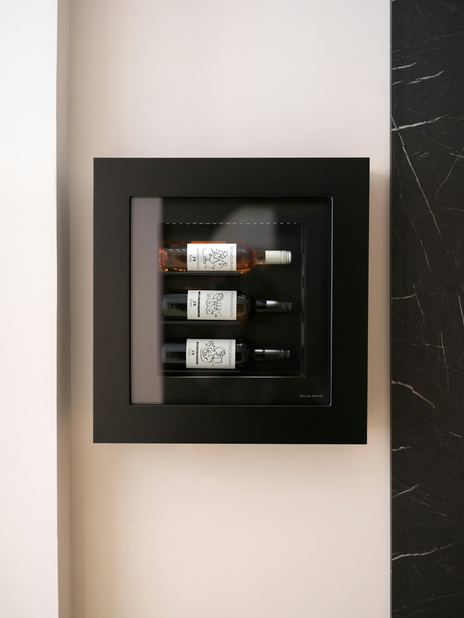In room curated wine display