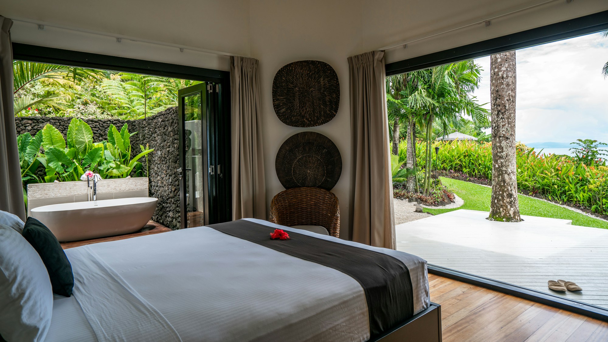Master Bedroom, Deck and Outdoor Bathroom