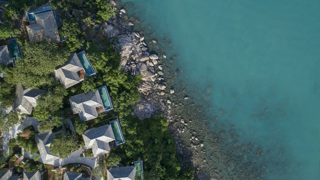 Ocean View Pool Villa - Aerial