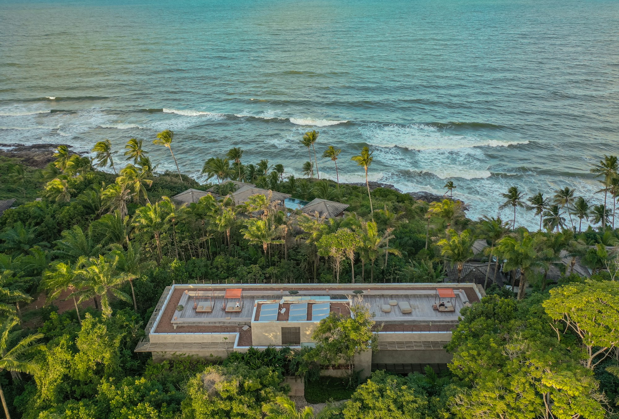 Hotel Rooftop Aerial View