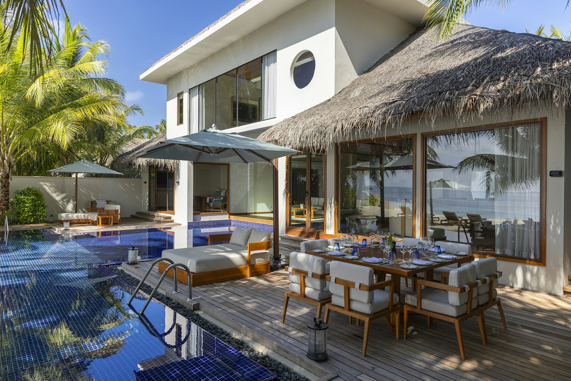 Three Bedroom Beach Pavilion with Pool - Deck