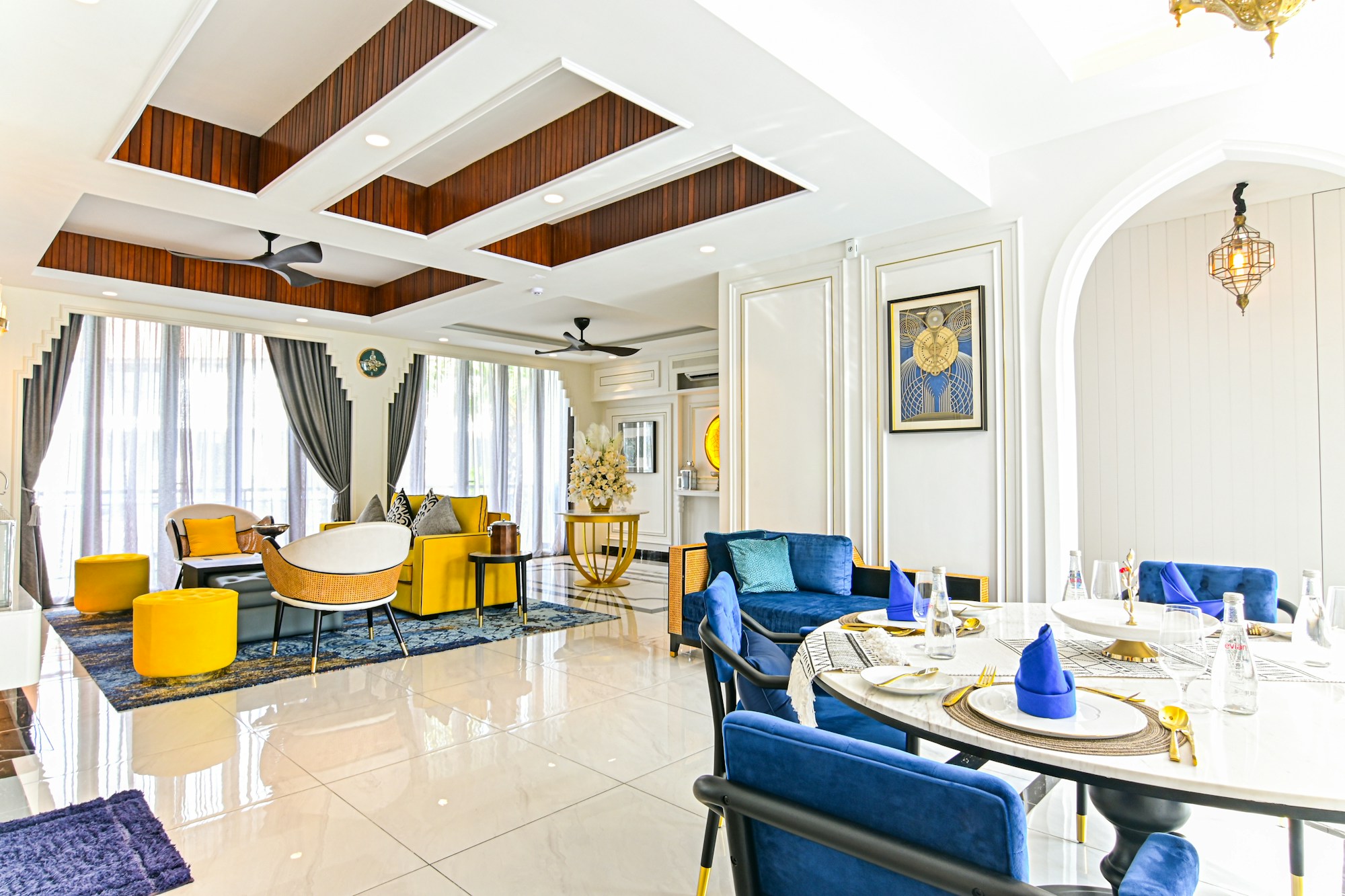 Moroccan Villa - Living & Dining Area