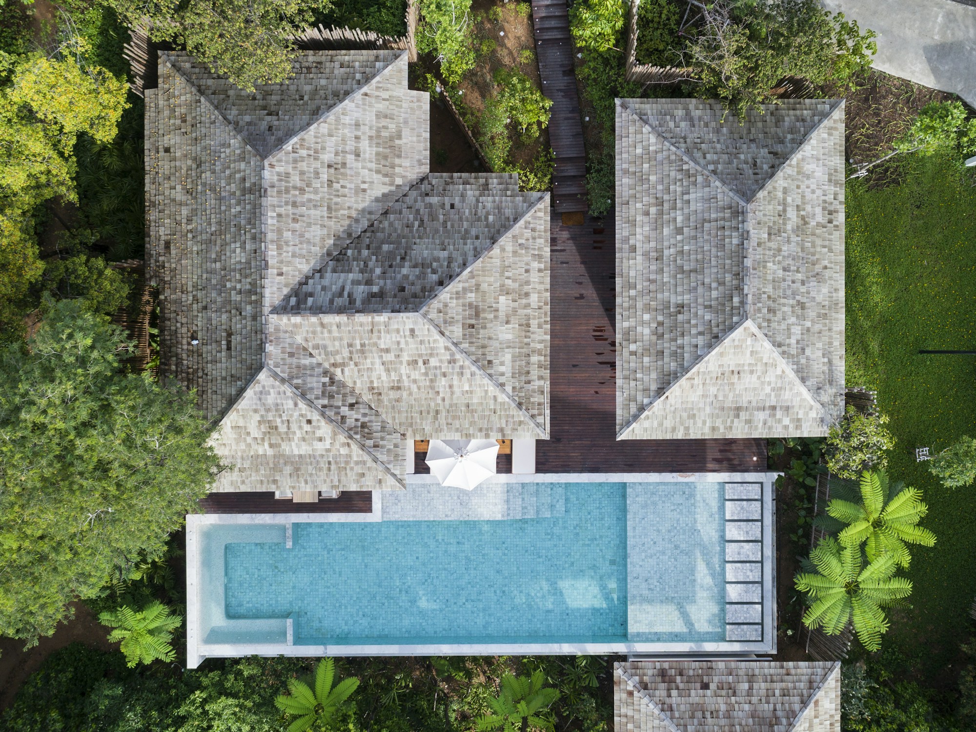 Tropical Two Bedroom Pool Villa - Aerial