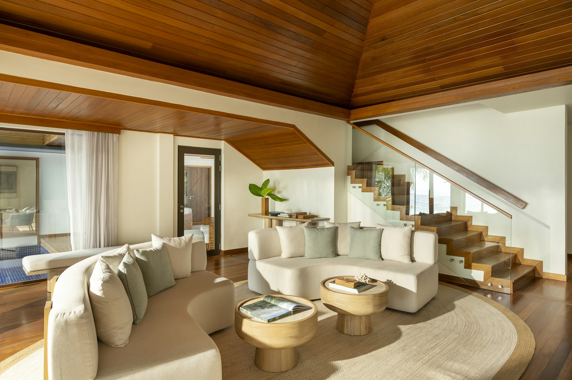 Three Bedroom Beach Pavilion with Pool - Living Area