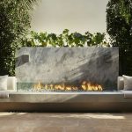 The Living Room Outdoor Fireplace
