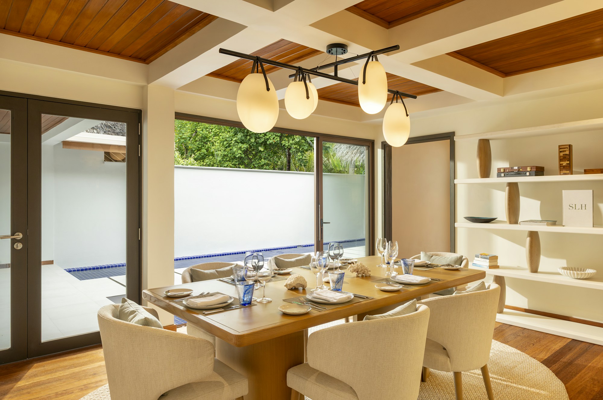 Three Bedroom Beach Pavilion with Pool - Dining Area