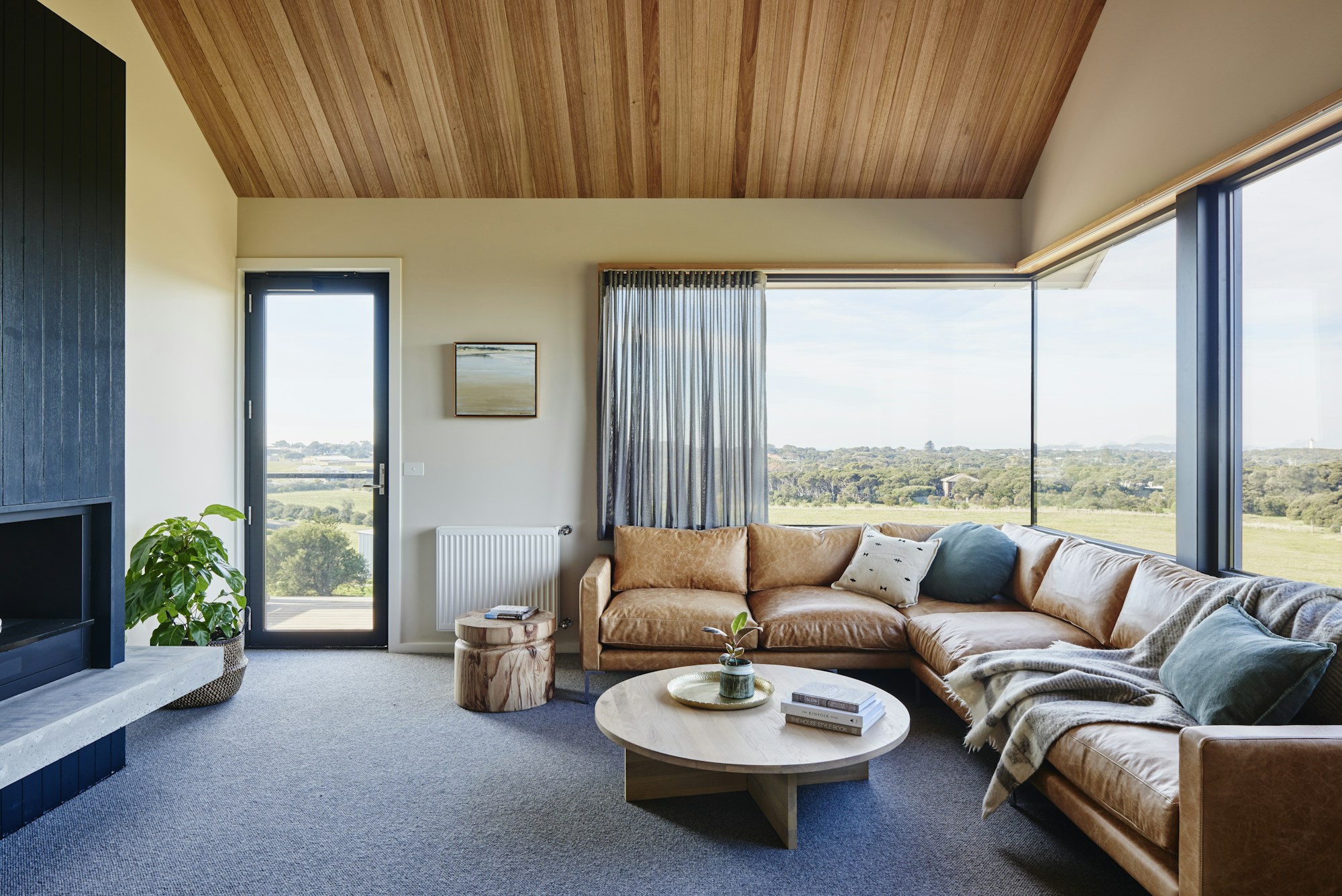 Alto Suite - Living Area with Fireplace