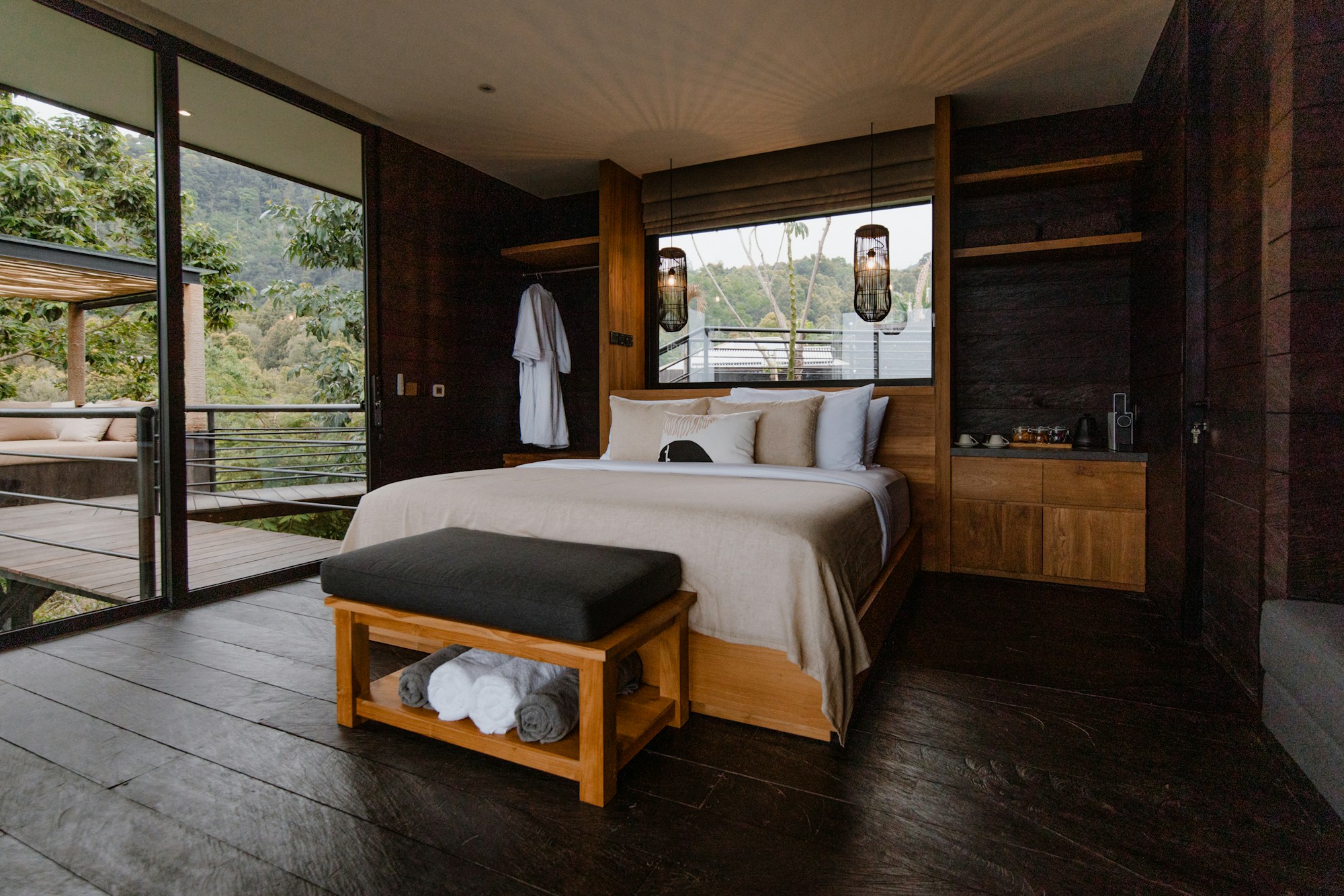 Studio Cabin with Cabana - Bedroom